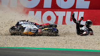 Moto2 Rider Who Grabbed Competitor's Brake Lever is Banned From Motorcycle Racing Until 2019